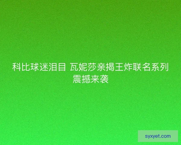 科比球迷泪目 瓦妮莎亲揭王炸联名系列震撼来袭